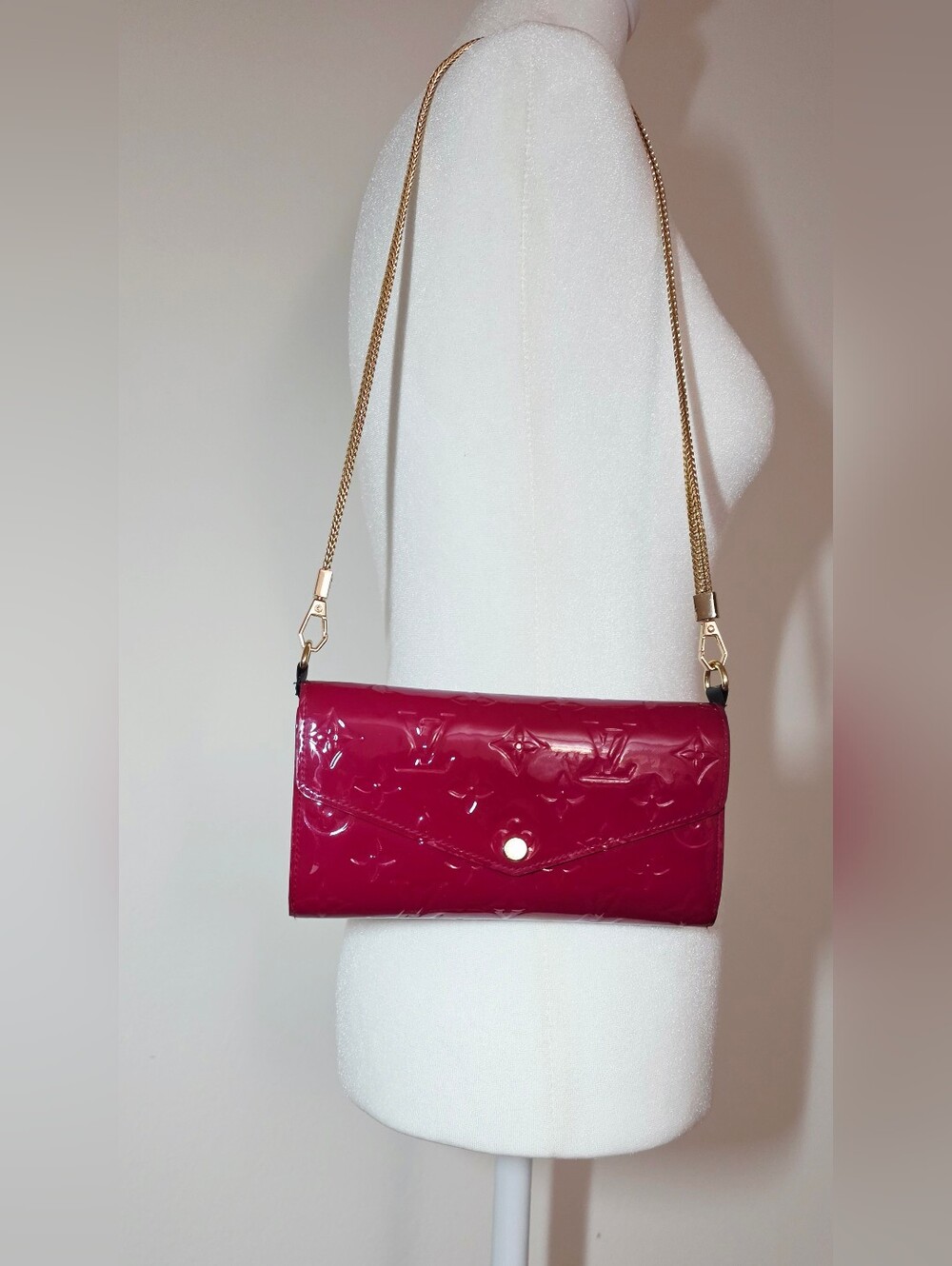 Authentic Louis Vuitton LV Long Clutch/Wallet Portefeuille Sarah Pink Vernis